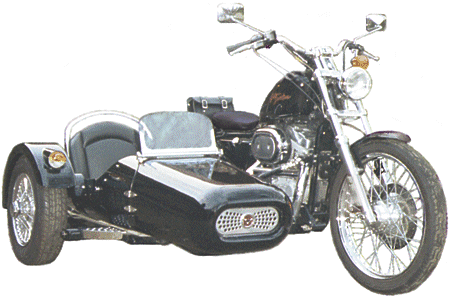 SiDeCon-Sandy mit Harley Sportster